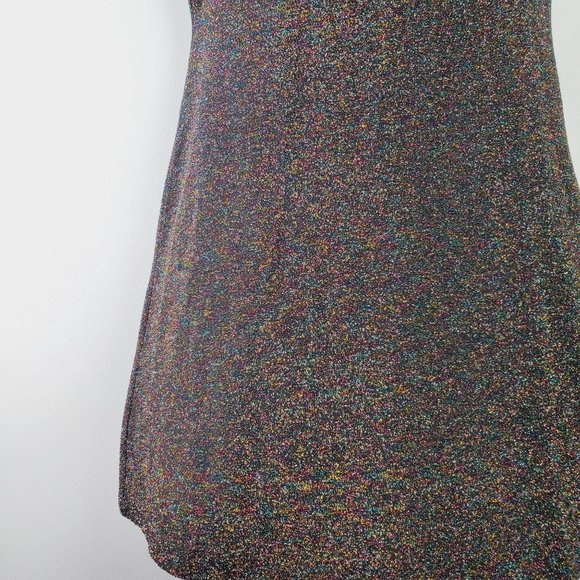 Forever 21 Multi-Color Sparkle Mini Dress Sz S NWT - Picture 3 of 12